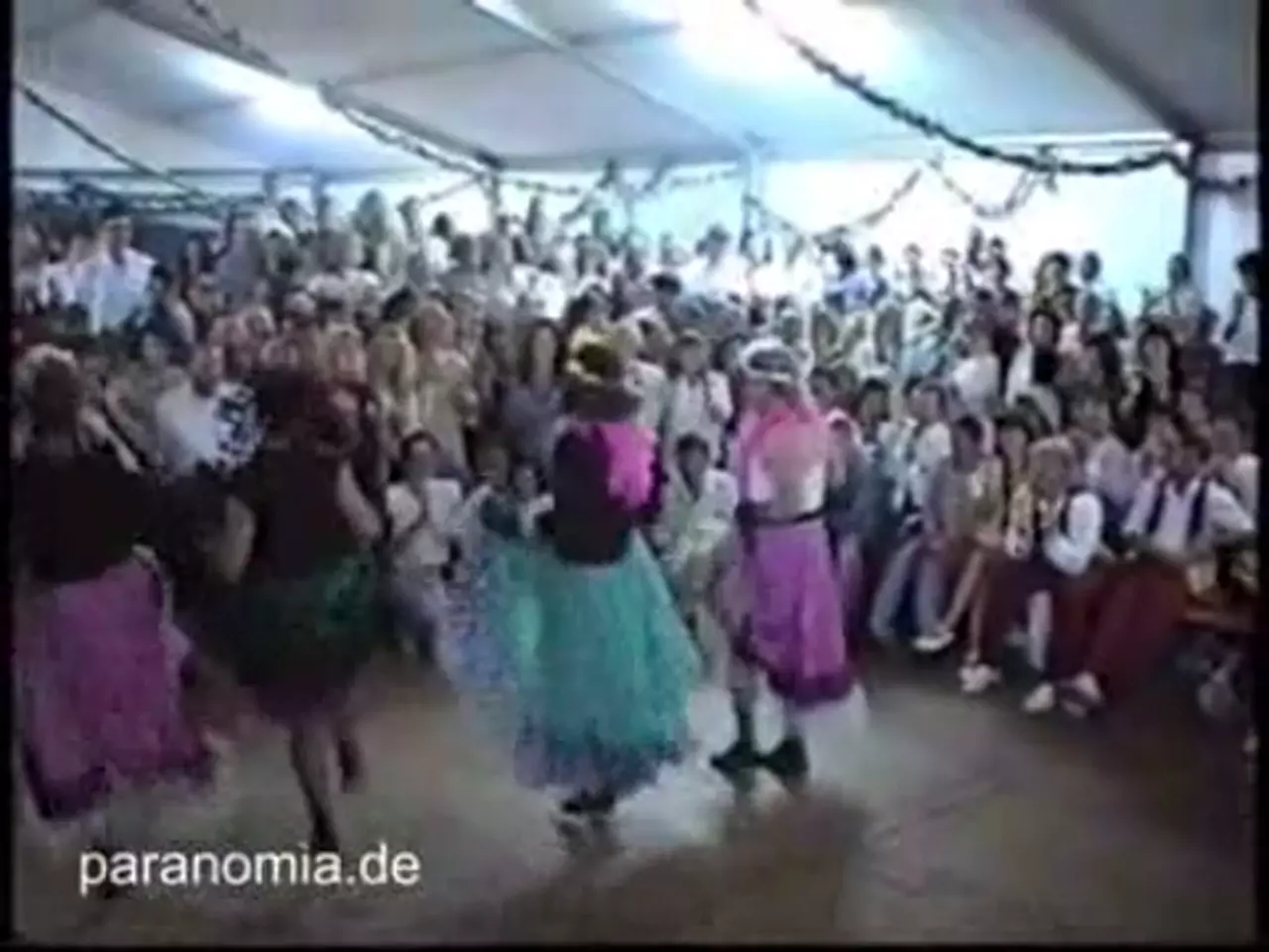 Foto: Tanzdarbietung bei 10 Jahre Rechenberger Karnevalsclub im Juni 1996 (RBC)