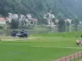 Rettungsübung der Bundespolizei mit Helikopter - Bad Schandau