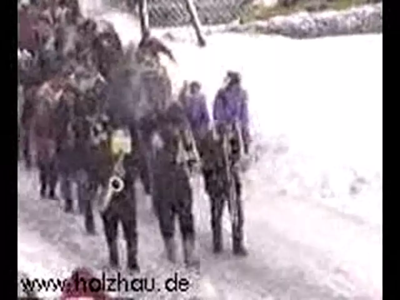 Foto: Umzug zum Skifasching 1996 in Holzhau