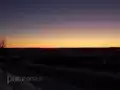 Sonnenuntergang mit Blick zum Fichtelberg
