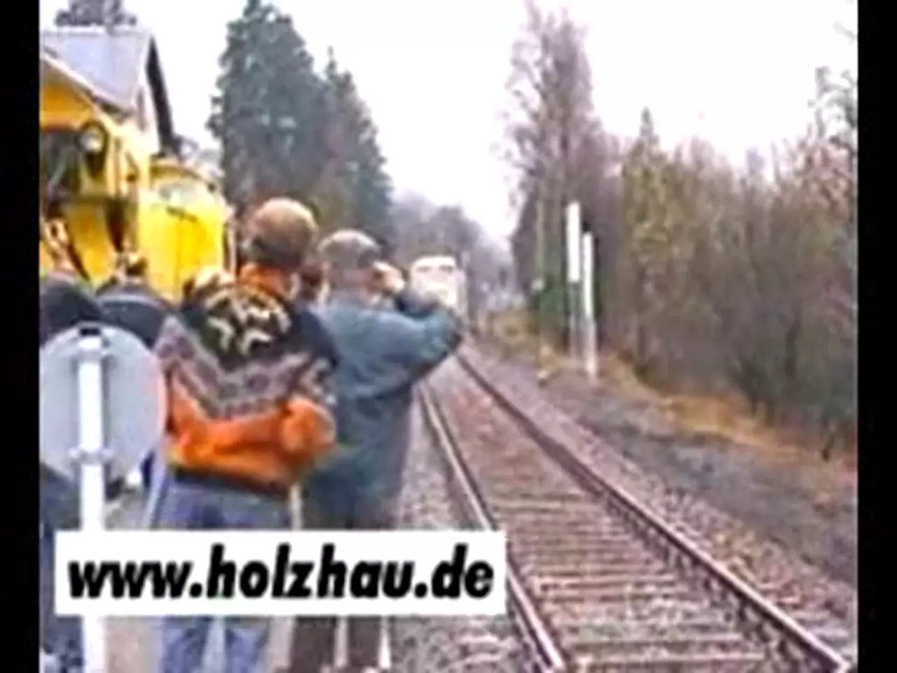 Foto: Wiederinbetriebnahme der Eisenbahn Freiberg-Holzhau 2000 mit dem Adtranz Regioshuttle RS1