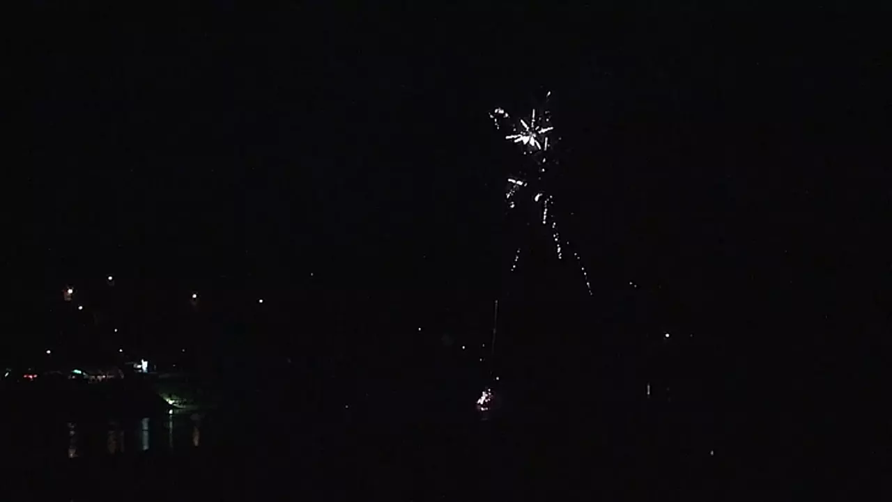 Foto: Feuerwerk in Postelwitz - Sommerfest des Schiffervereins Fortuna  