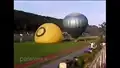 Ballonstart mit Heissluftballons in Krippen / Bad Schandau