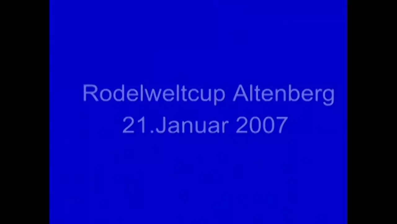 Foto: Rennrodel-Weltcup der Herren in Altenberg am 21.1.2007