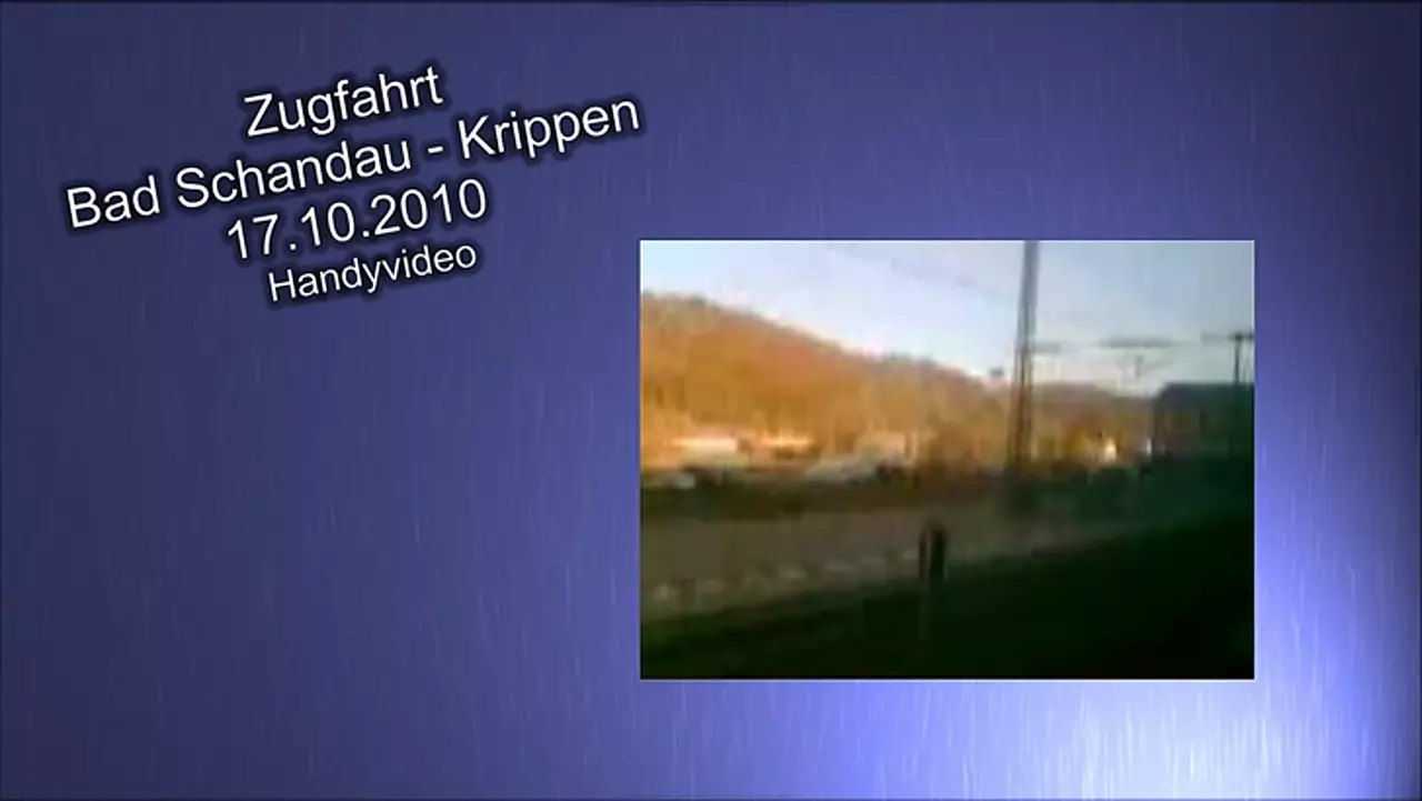 Foto: Eisenbahn-Video: Von Bad Schandau nach Krippen, 17.10.2010