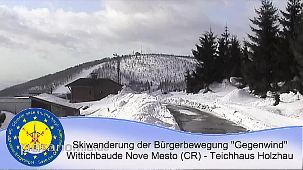Foto: Gegenwind-Skiwanderung von der Wittichbaude zum Teichhaus Holzhau- 27.2.2010