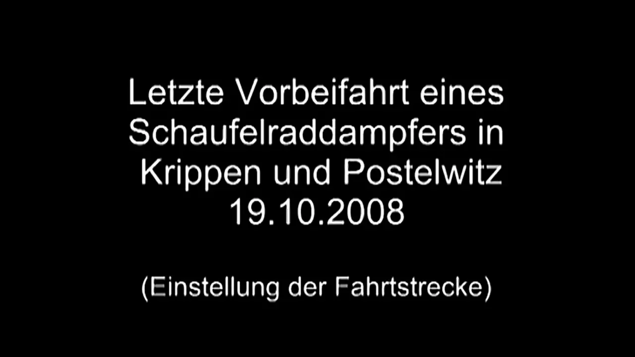 Foto: Letzte Fahrt eines Schaufelraddampfers auf der Strecke Bad Schandau-Schmilka (19.10.2008)