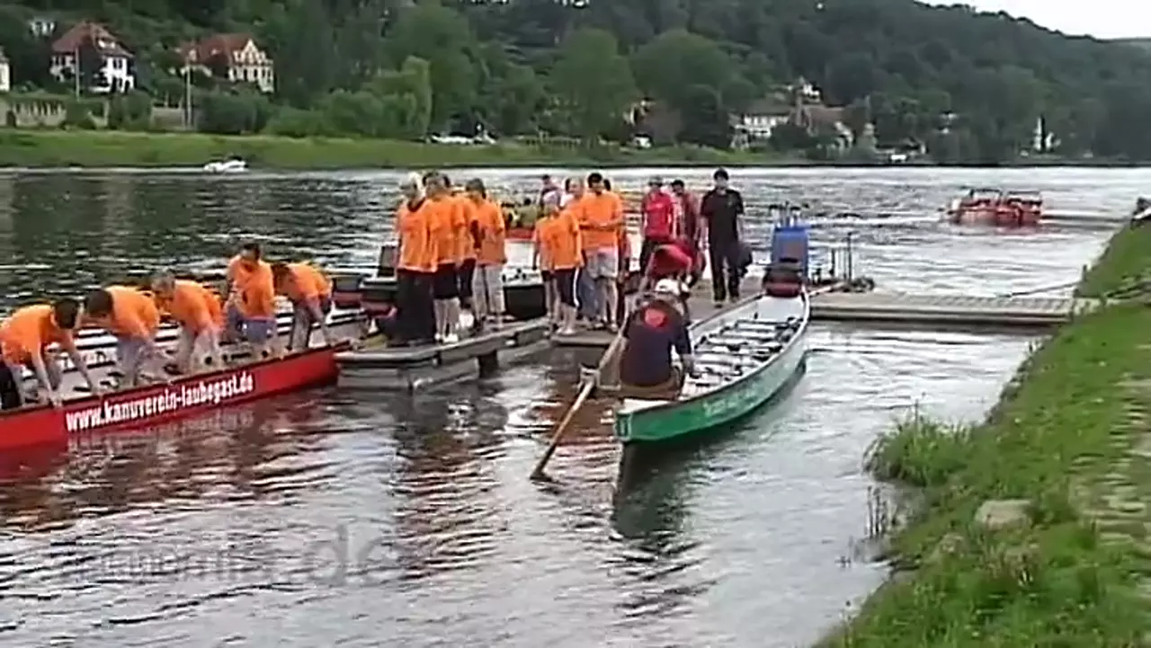 Foto: Video vom Drachenbootrennen beim Stadtfest Pirna 2010 (1)