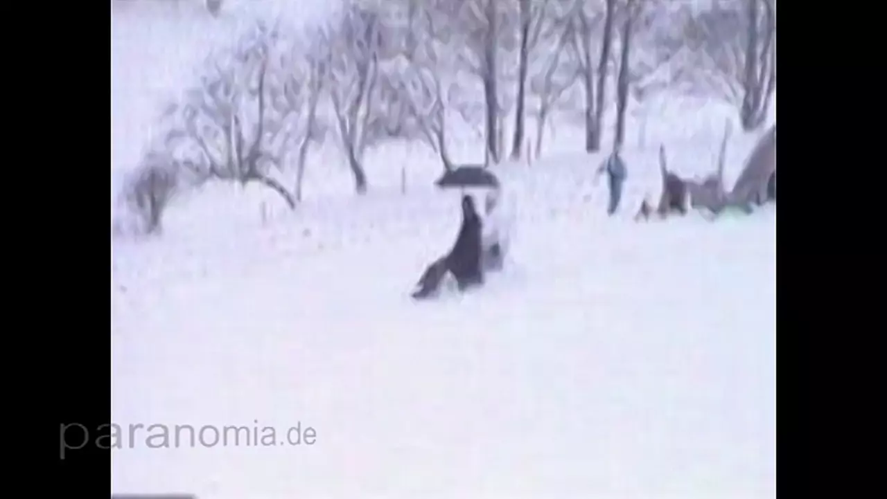 Foto: Pan Tau beim Skifasching Holzhau 1996