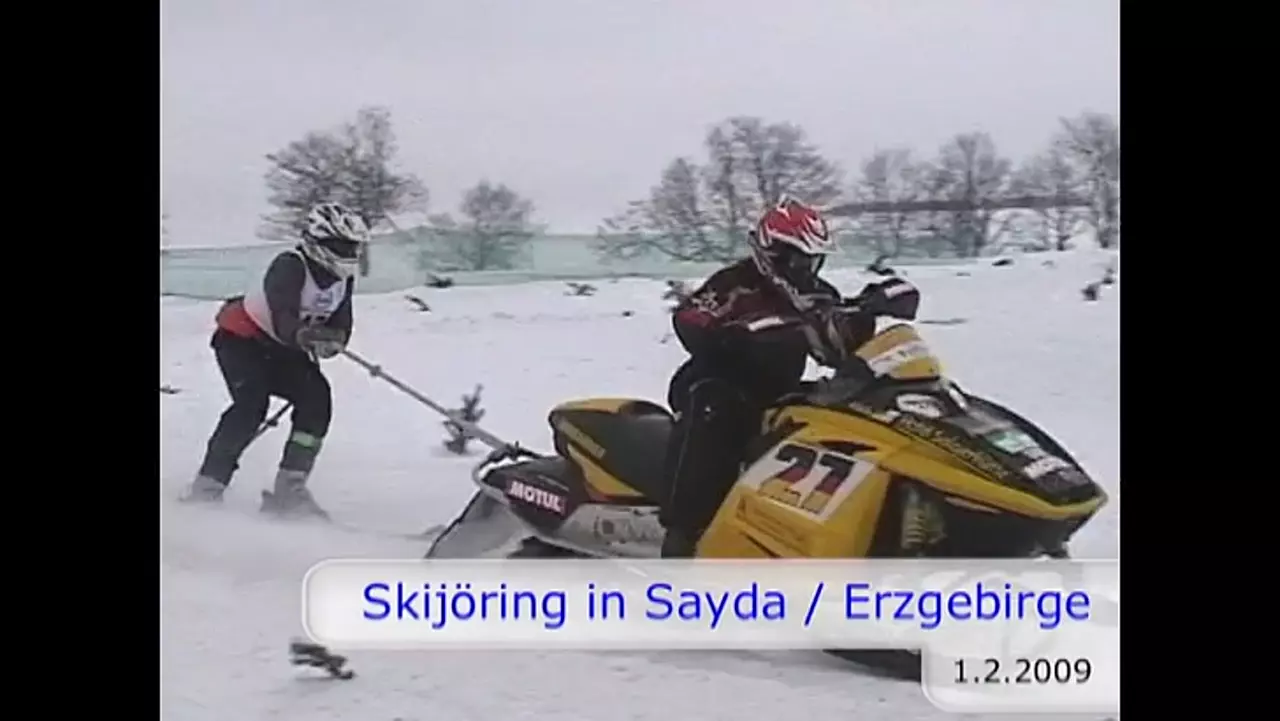 Foto: Skijöring im Erzgebirge - 1.2.2009 (2)