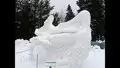 Schneeskulpturen- Wettbewerb 2011 in Hermsdorf
