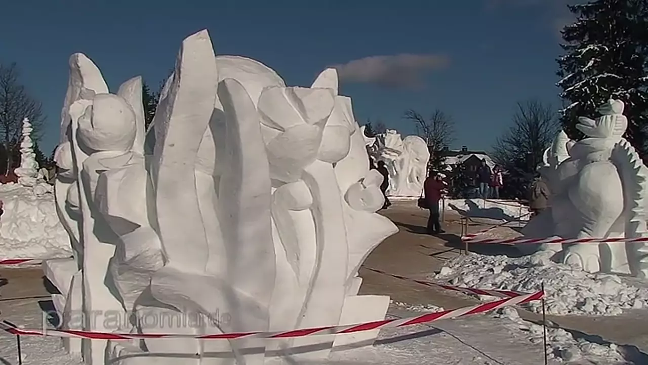Foto: Schneeskulpturenwettbewerb in Neuhermsdorf