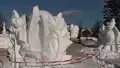 Schneeskulpturenwettbewerb in Neuhermsdorf