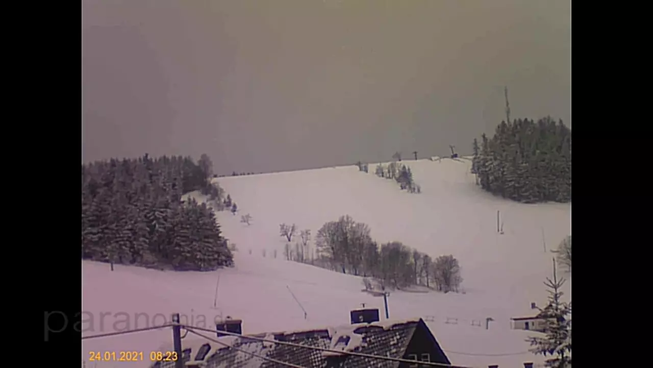 Foto: Das Wetter in Holzhau am 24.1.2021 - Skilift Holzhau