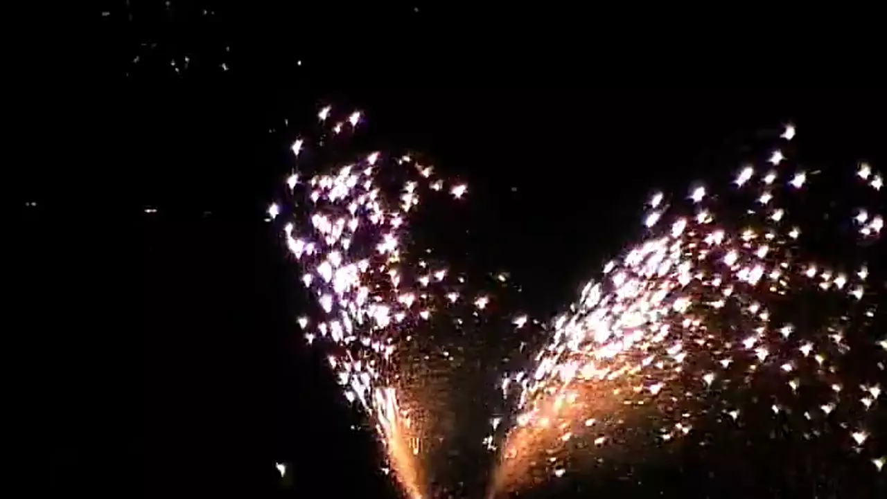 Foto: Feuerwerk zur Sonnenwendfeier - Sächsische Schweiz