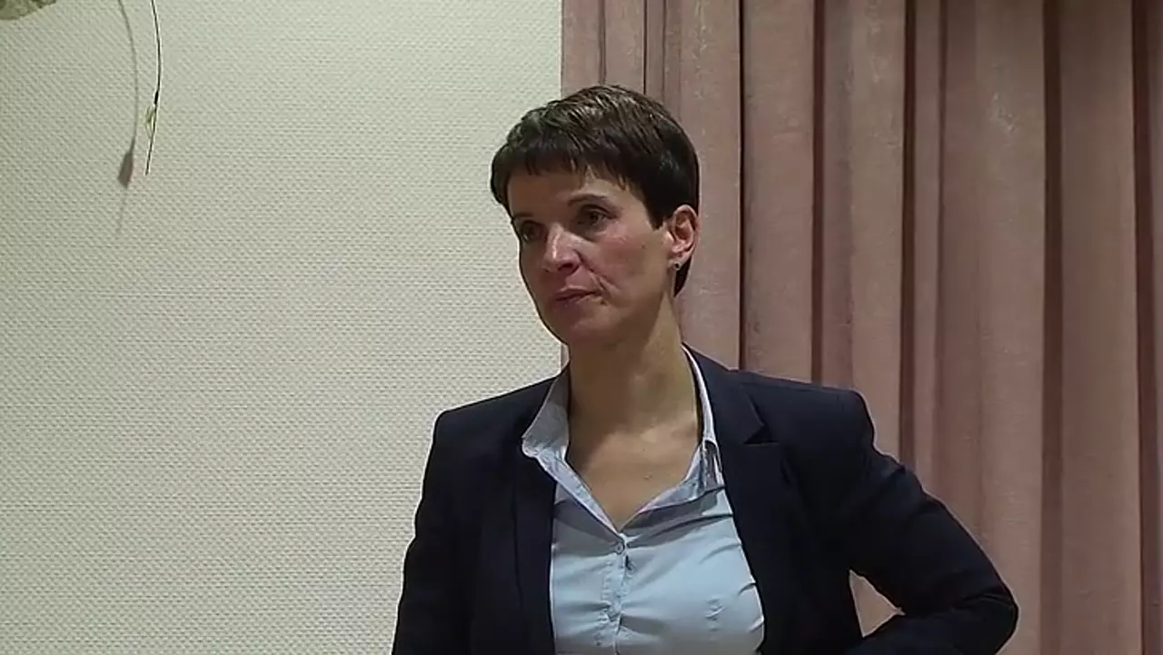 Foto: Dr. Frauke Petry (AfD) beim öffentlichen Diskussionsabend in Holzhau (Teil 5)