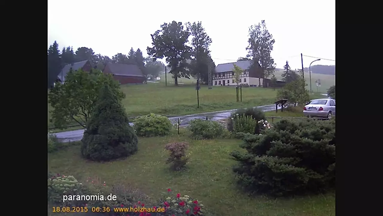 Foto: Wetter in Holzhau - www.holzhau.de - Webcam am 18.8.2015