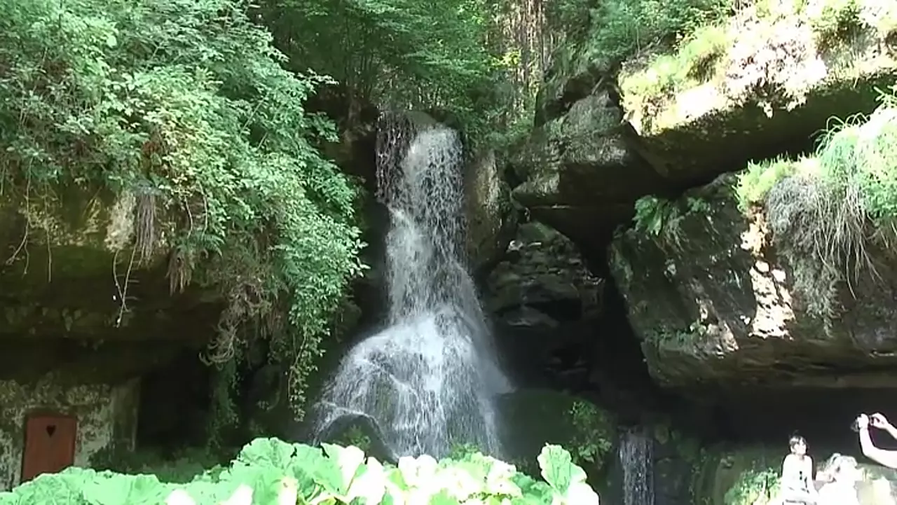 Foto: Ziehung am Lichtenhainer Wasserfall