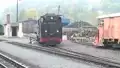 Die Dampflokomotive 99-1771-7 der Weißeritztalbahn in Freital