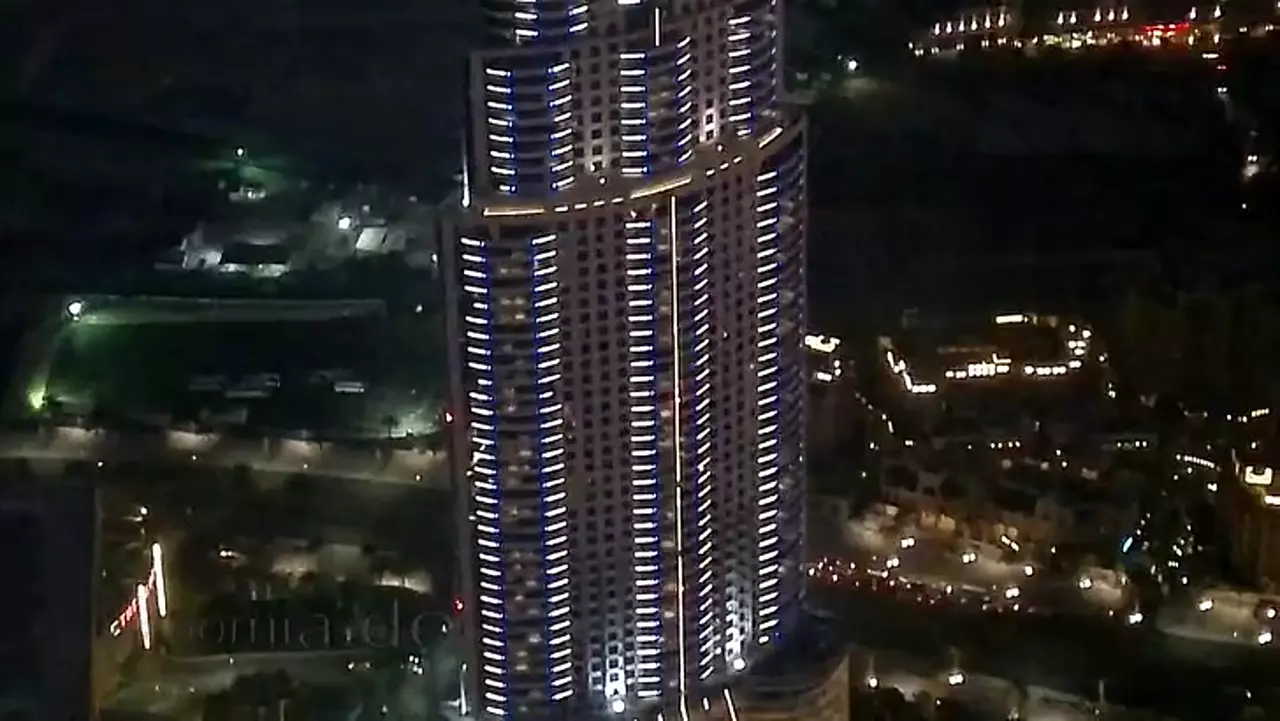 Foto: Dubayy - Blick vom Burj Khalifa bei Nacht