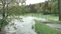 Hochwasser 2013 - Grenzübergang nach Moldava - Freiberger Mulde