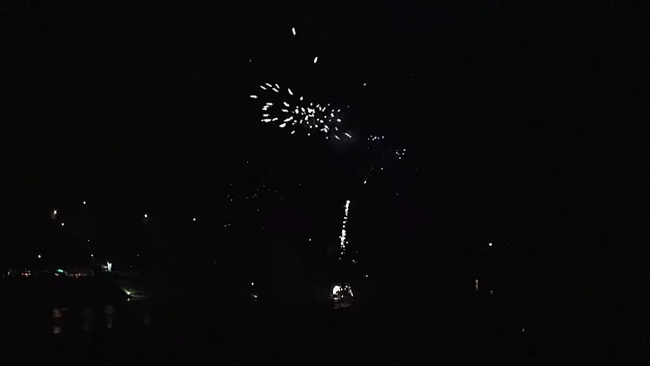 Foto: Postelwitz - Sommerfest - Feuerwerk als Dreifach-Overlay