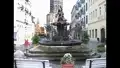 Der frisch restaurierte Sendig-Brunnen in Bad Schandau